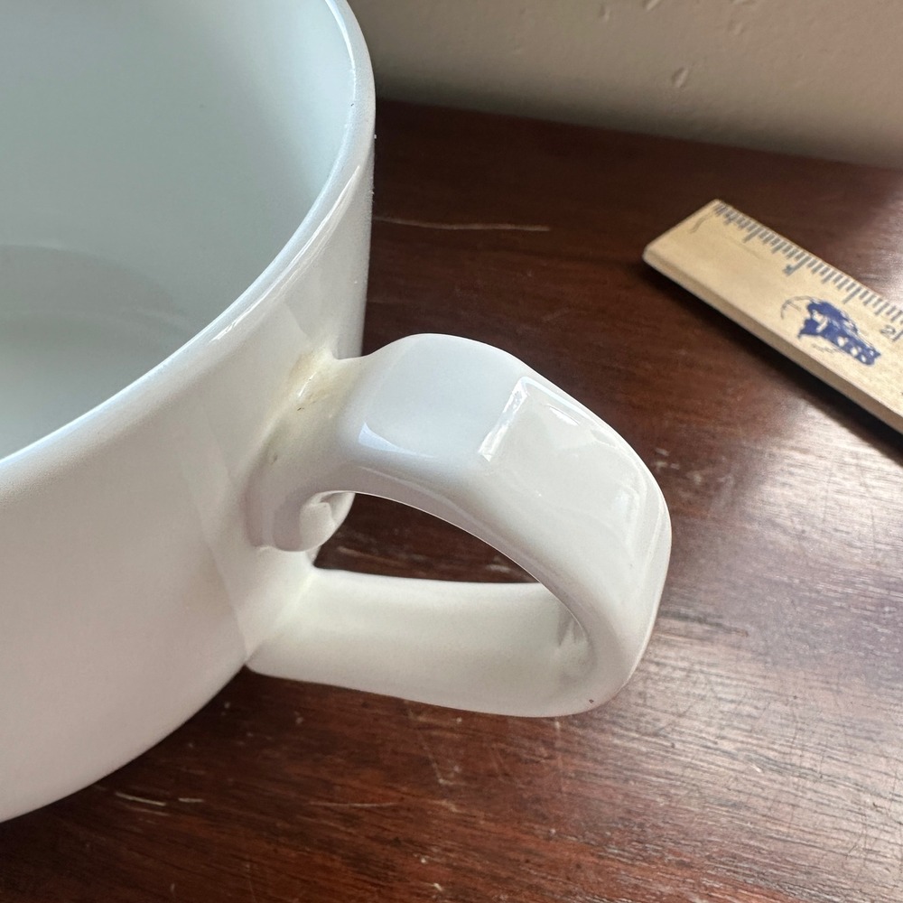 Ciroa Soup Mug Owl Bird Good Morning Sunshine White Porcelain‎ Large Bowl 5in - Picture 6 of 7